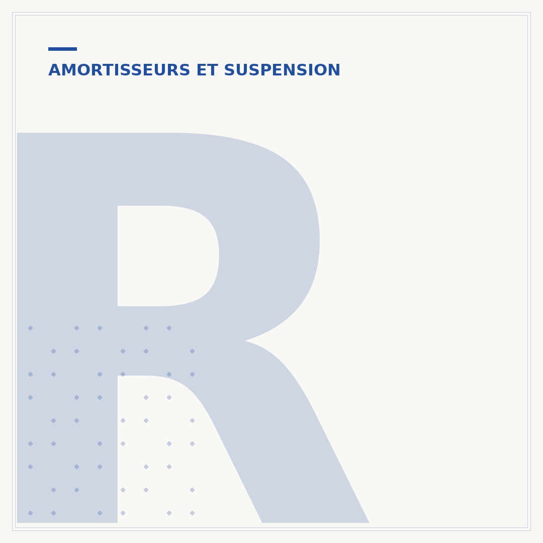 Réglage des amortisseurs