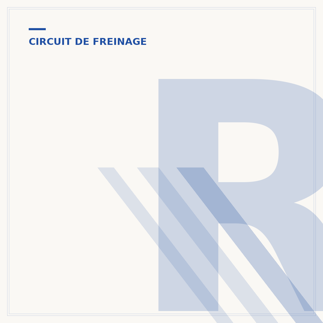 Réglage du frein à main