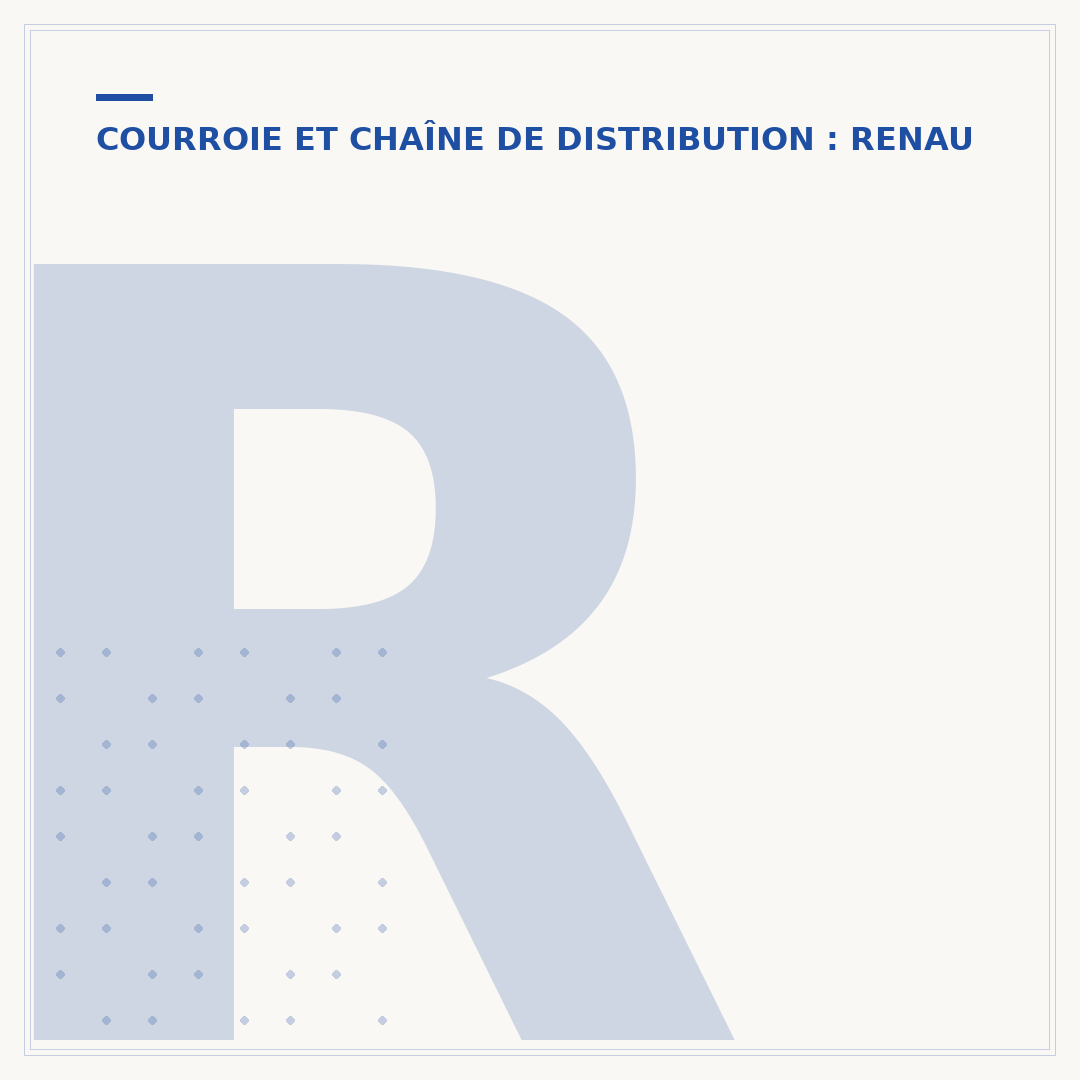 Remplacement courroie de distribution Kangoo 1.5 dCi 90