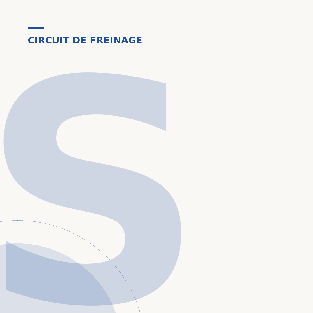 Schéma de l'étrier de frein avant