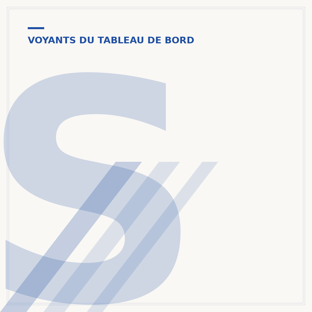 Signification des voyants du tableau de bord Opel Zafira