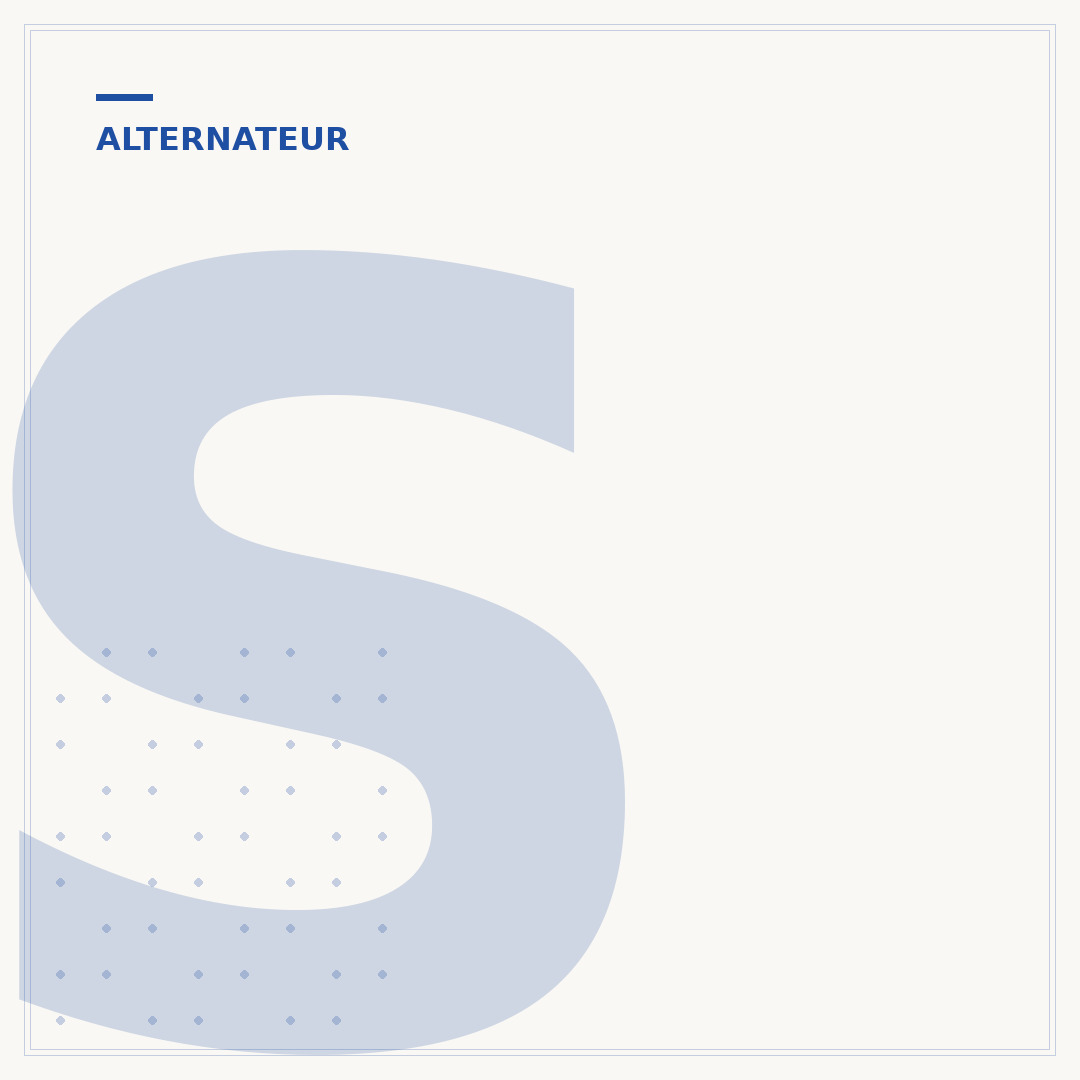 Support d'alternateur