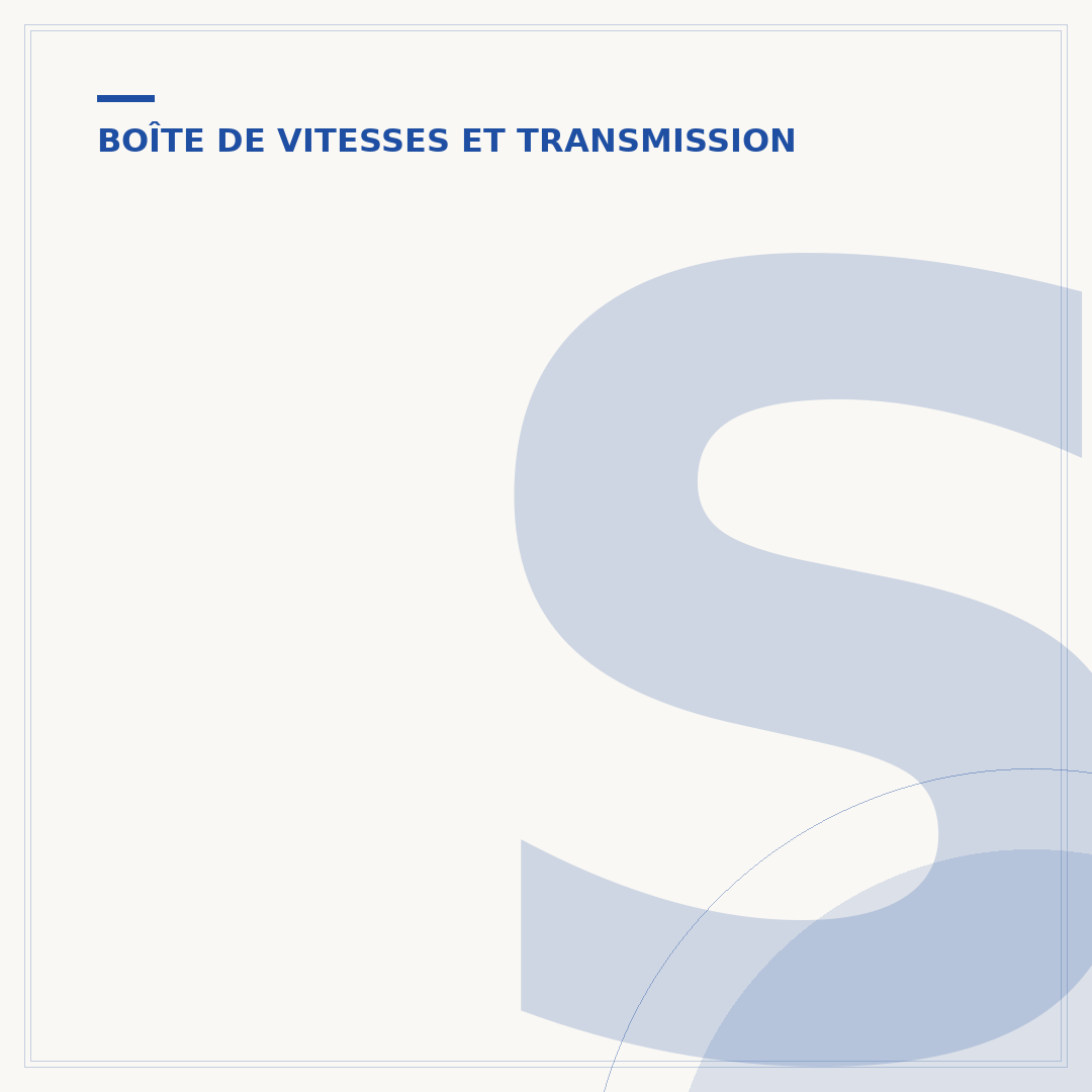 Symptômes d'une boîte de vitesse HS