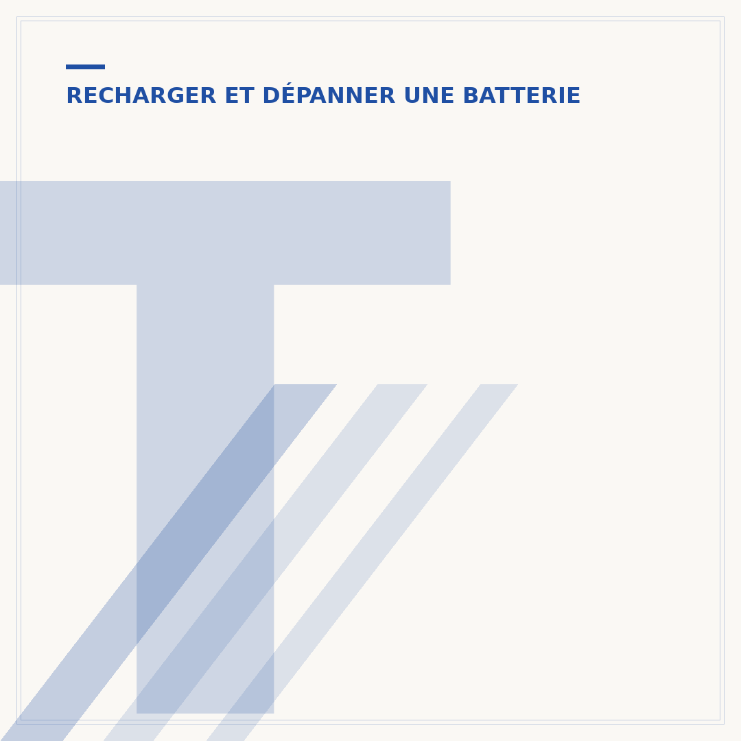 Tableau de charge de la batterie AGM