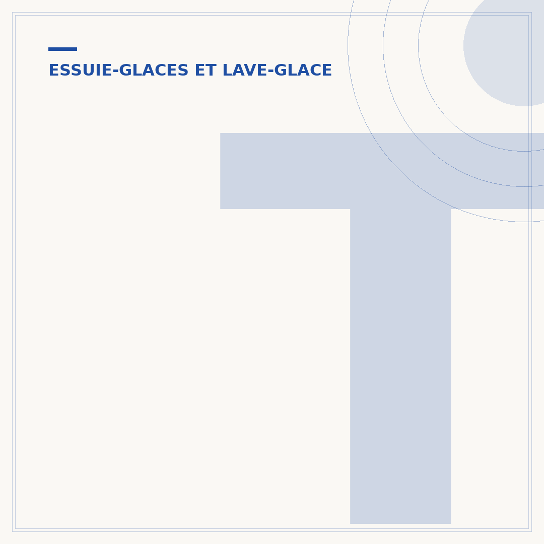 Taille des essuie-glaces avant de 206