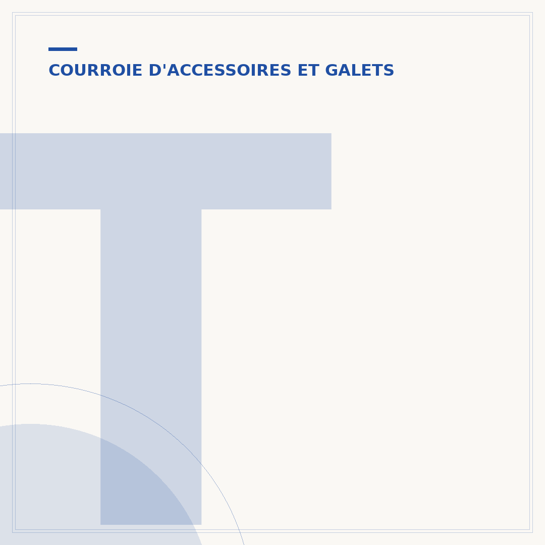 Tarif du changement du galet tendeur de courroie accessoire