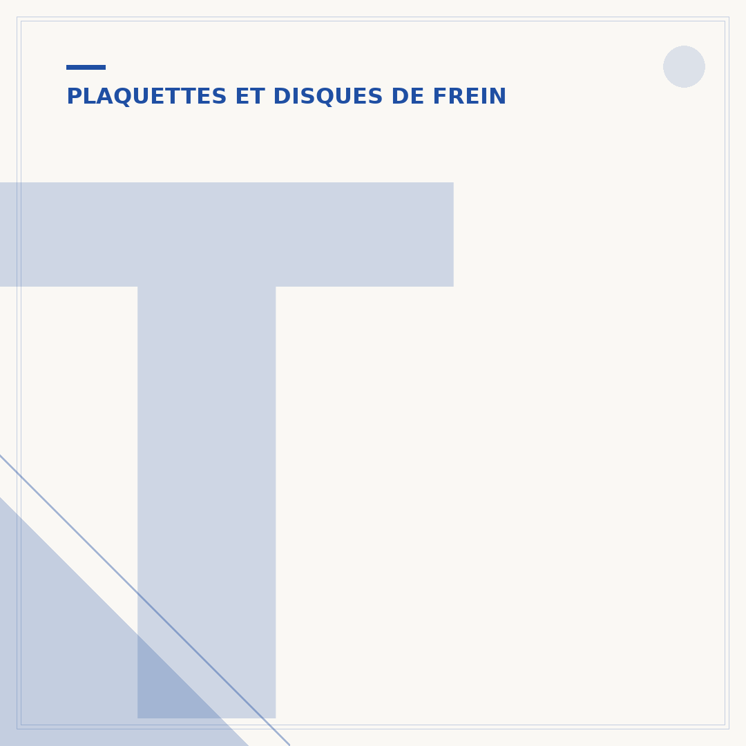 Tôle anti-bruit de plaquette de frein