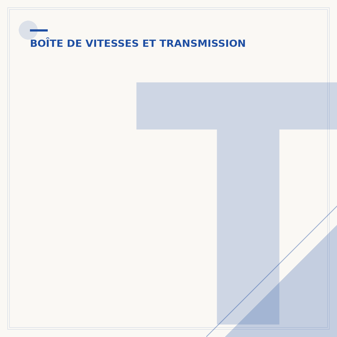 Tringlerie de boîte de vitesse