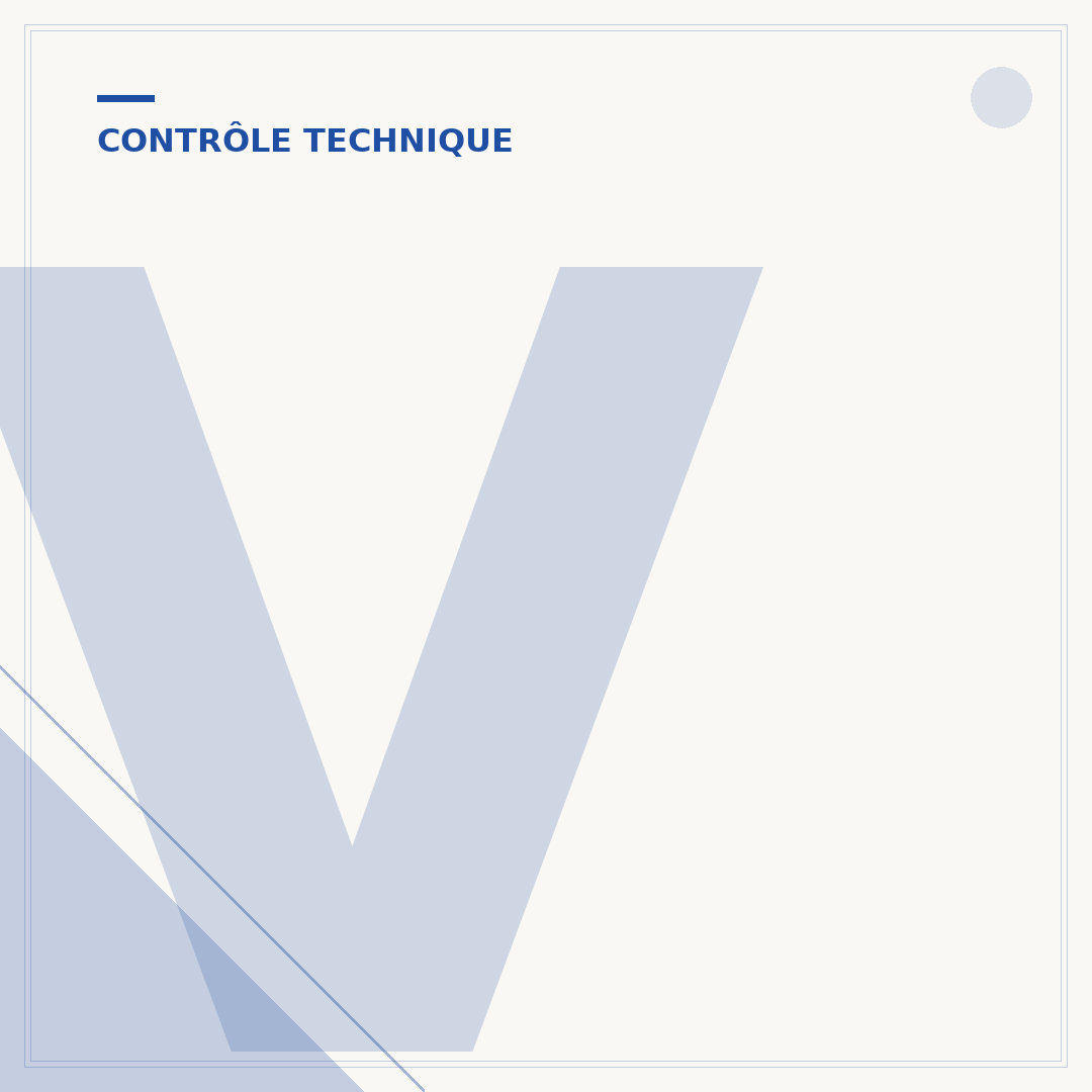 Vignette de contrôle technique sur pare-brise