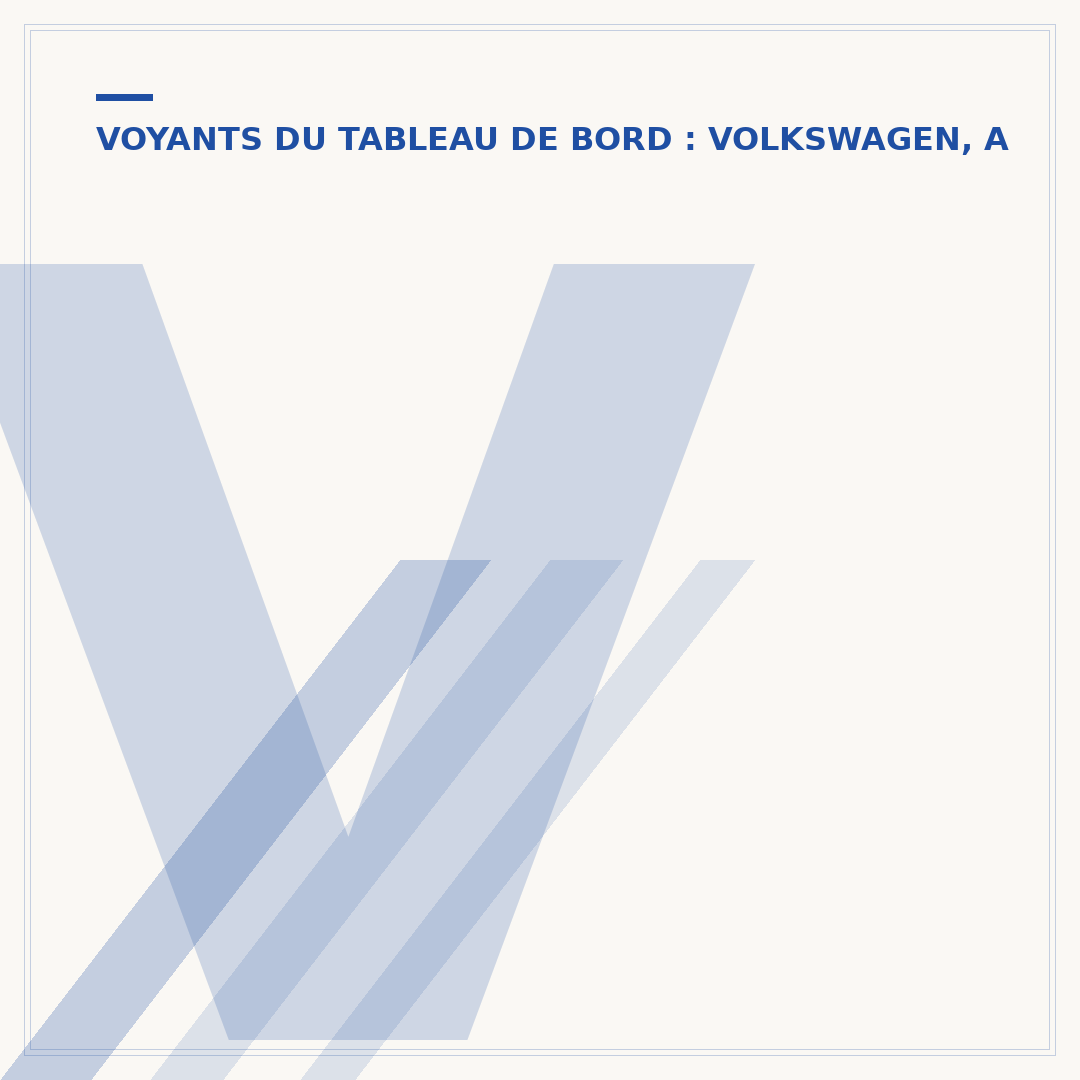 Voyant huile moteur Volkswagen : signification et que faire
