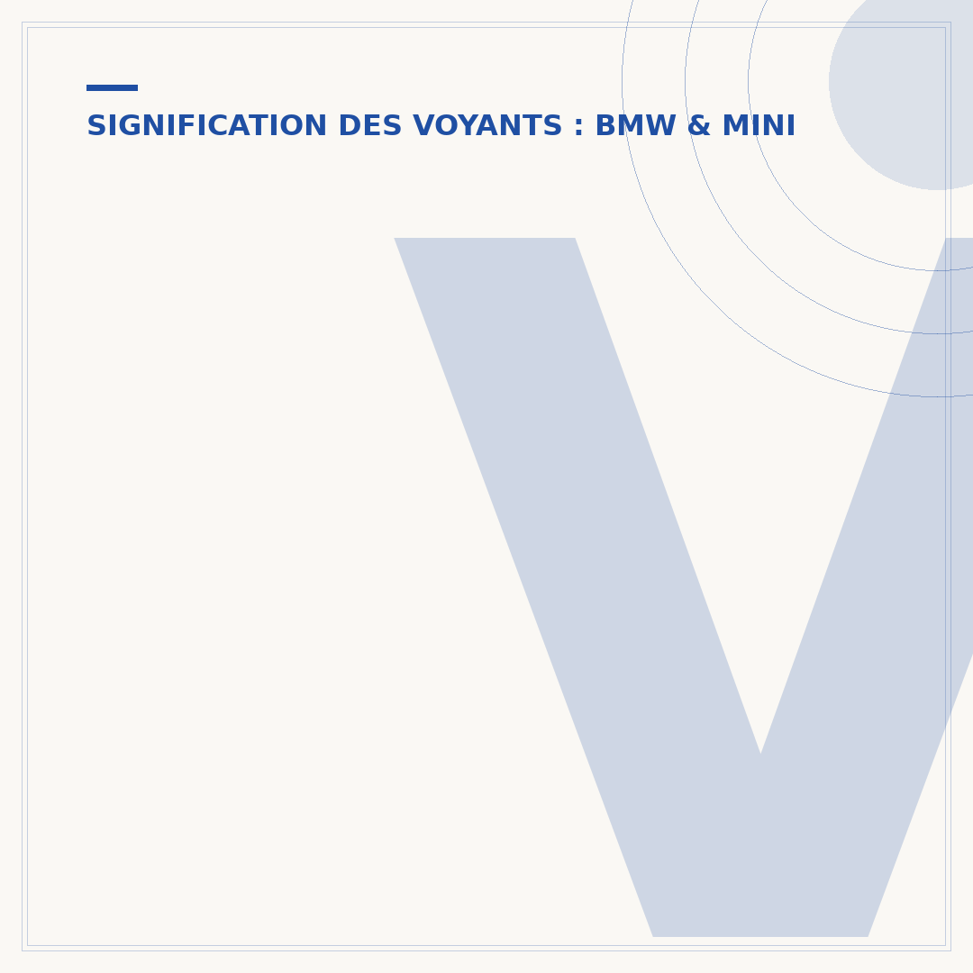 Voyant triangle orange BMW : signification et démarches