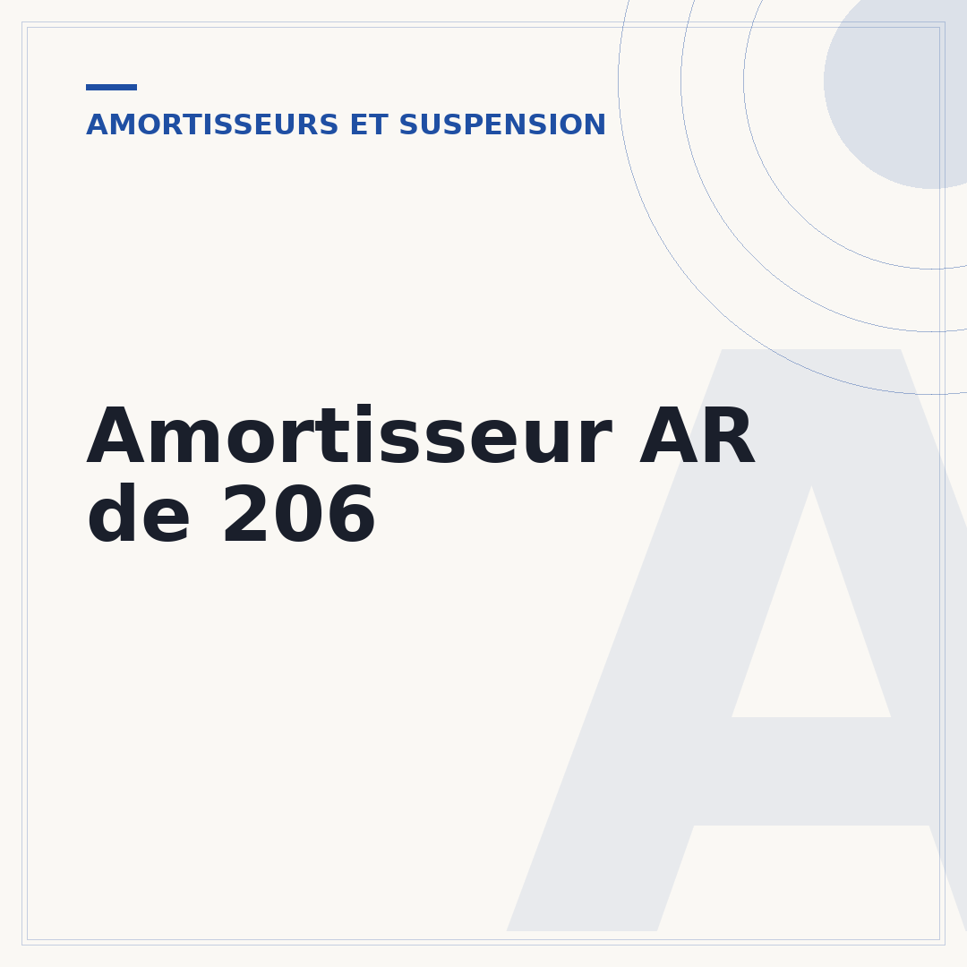 Amortisseur AR de 206