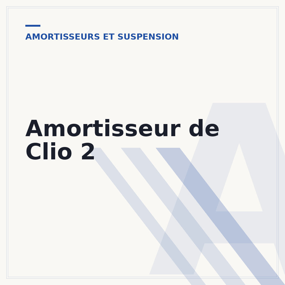 Amortisseur de Clio 2