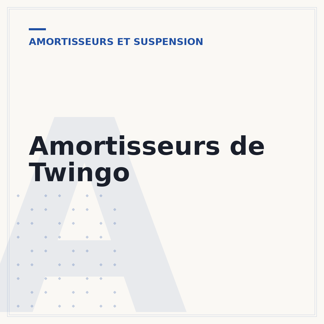 Amortisseurs de Twingo