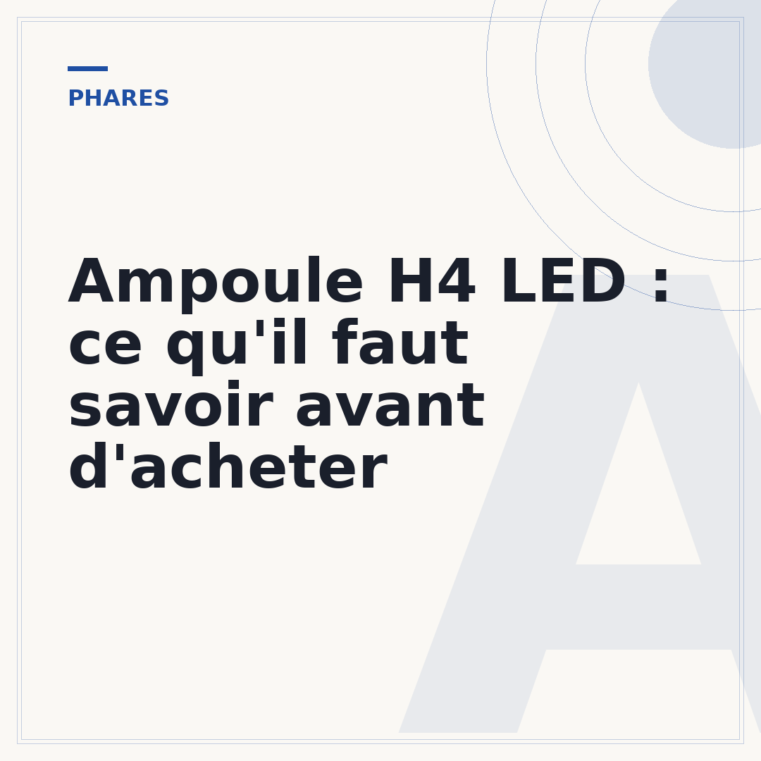 Ampoule H4 LED : ce qu'il faut savoir avant d'acheter