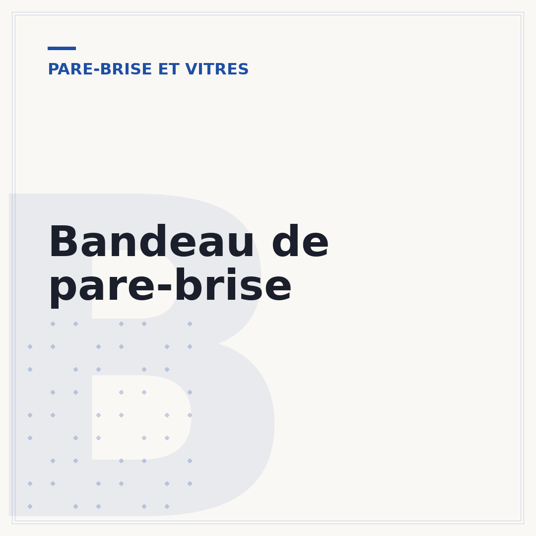 Bandeau de pare-brise