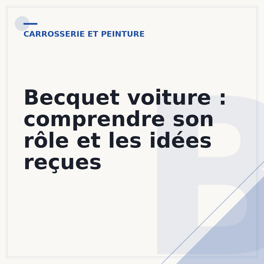 Becquet voiture : comprendre son rôle et les idées reçues