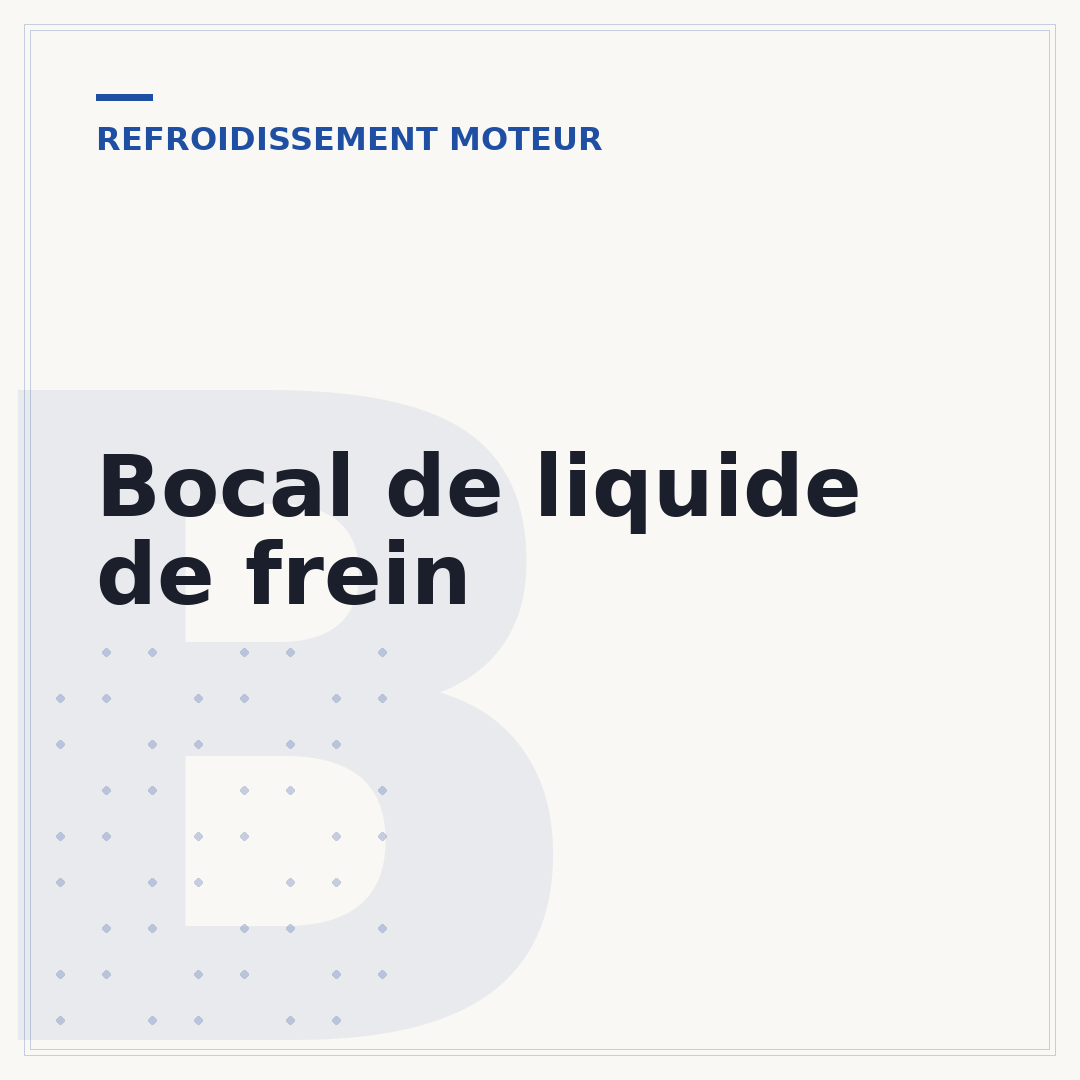 Bocal de liquide de frein