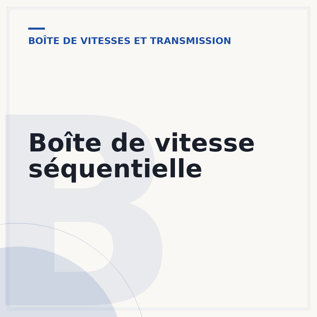 Boîte de vitesse séquentielle