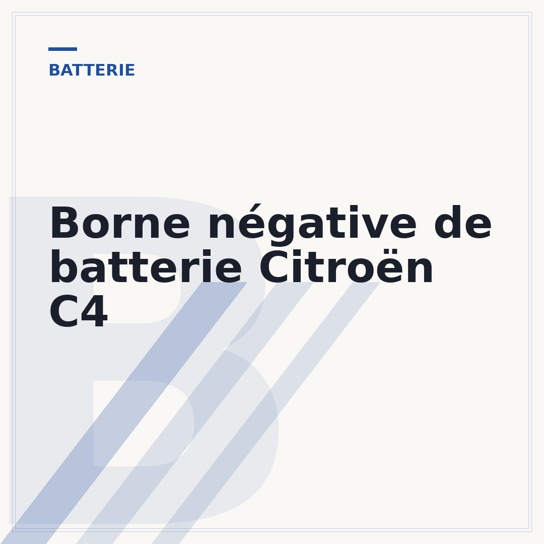 Borne négative de batterie Citroën C4