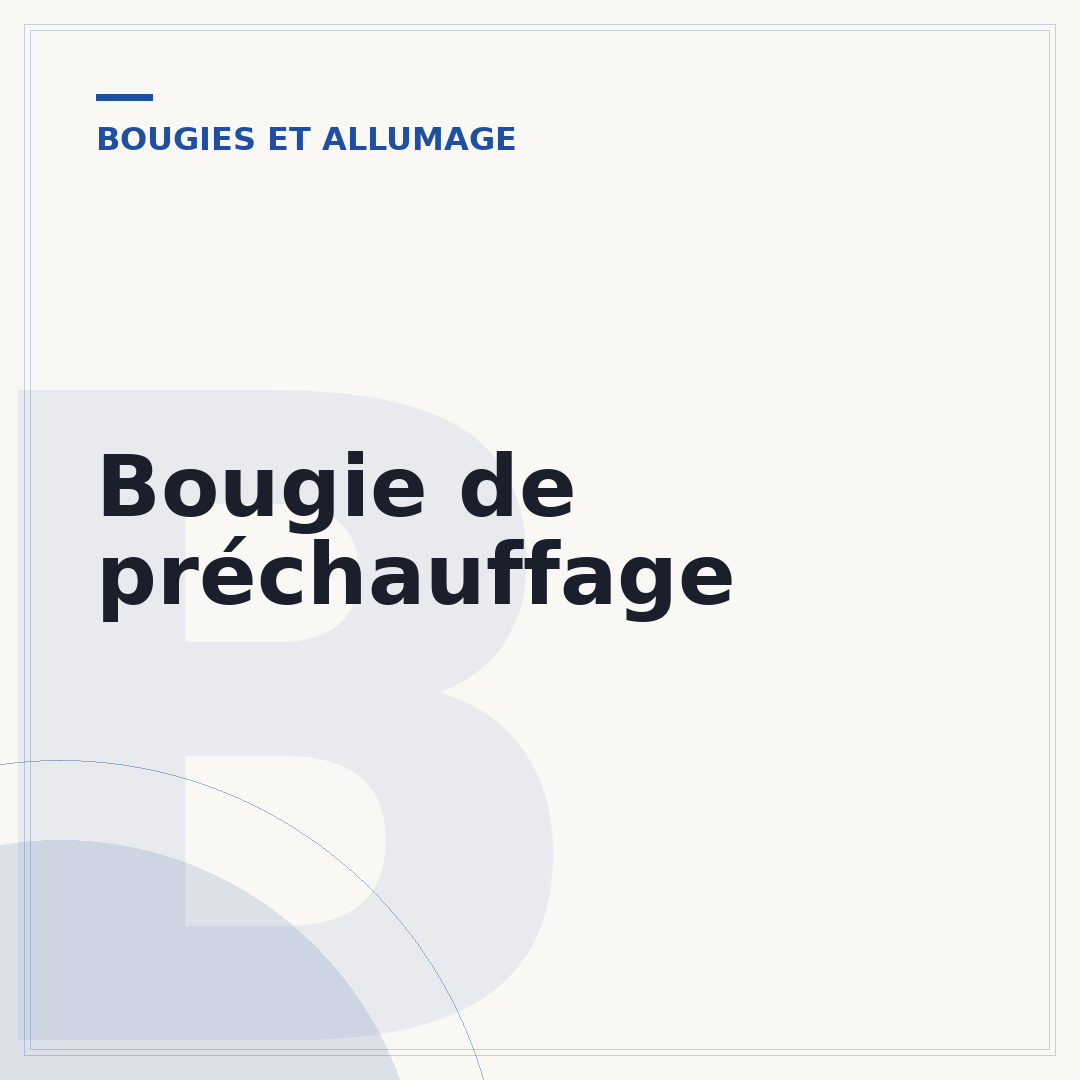 Bougie de préchauffage