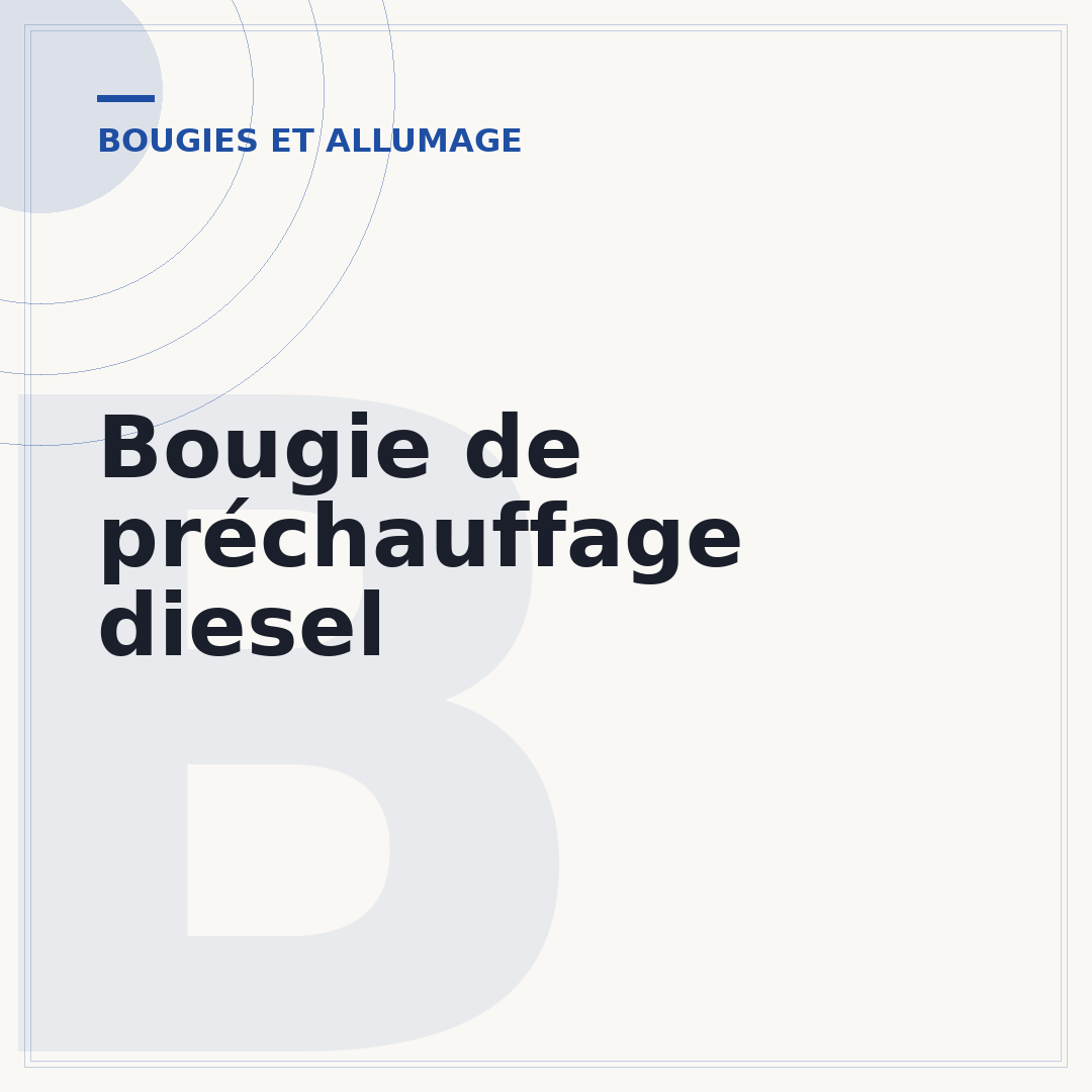 Bougie de préchauffage diesel