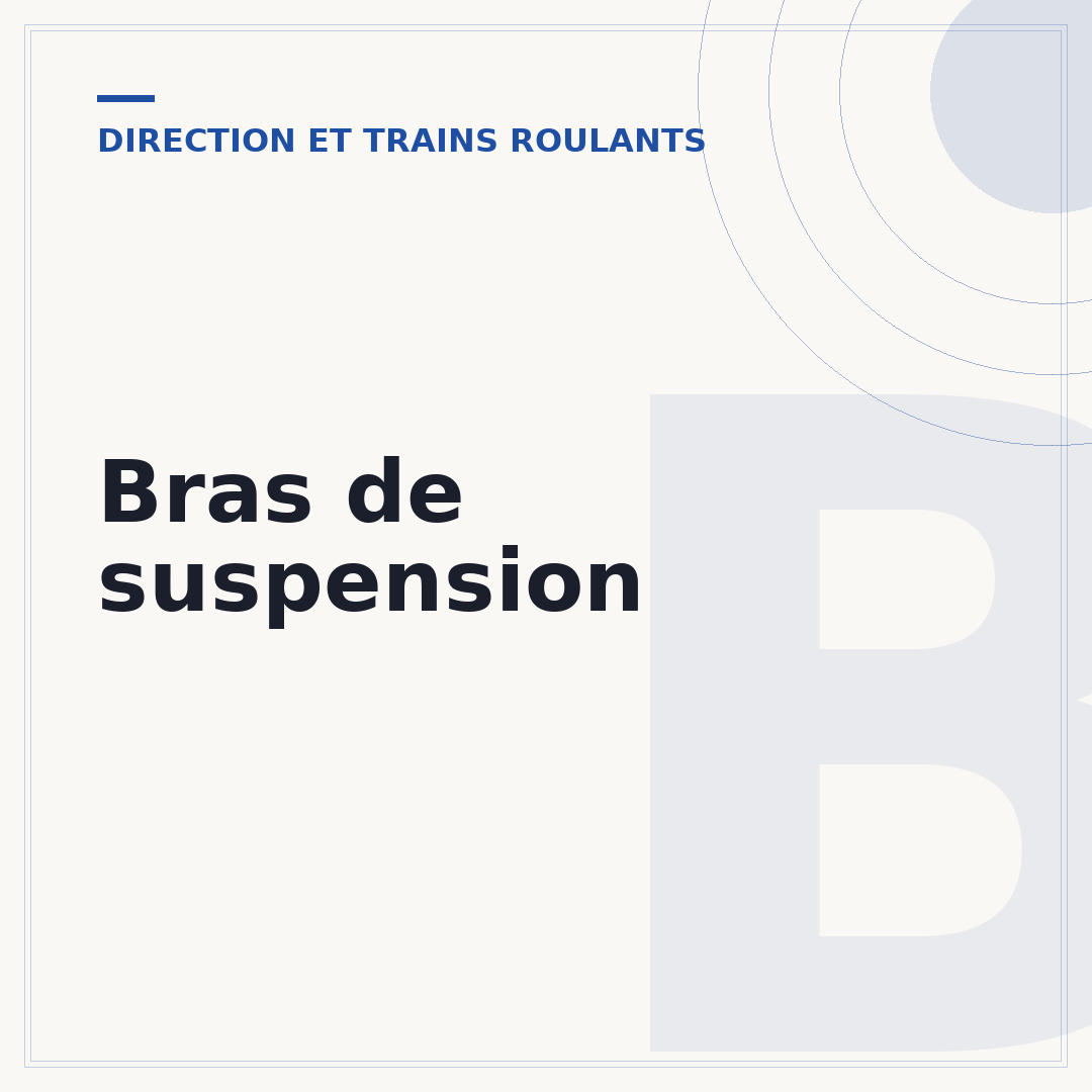 Bras de suspension