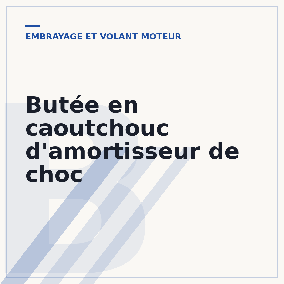 Butée en caoutchouc d'amortisseur de choc