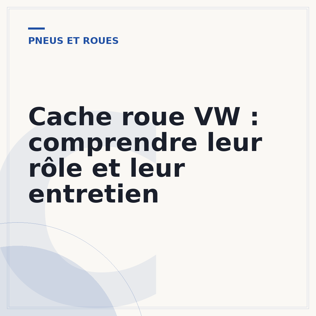 Cache roue VW : comprendre leur rôle et leur entretien
