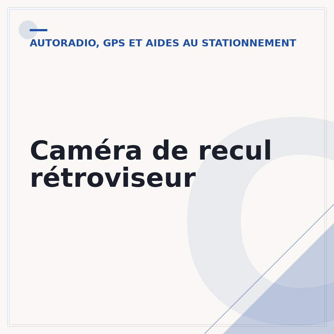 Caméra de recul rétroviseur
