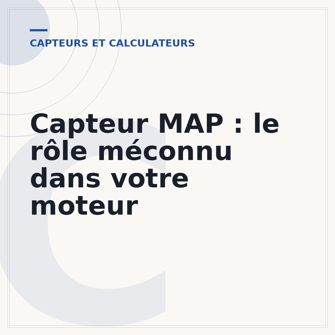 Capteur MAP : le rôle méconnu dans votre moteur