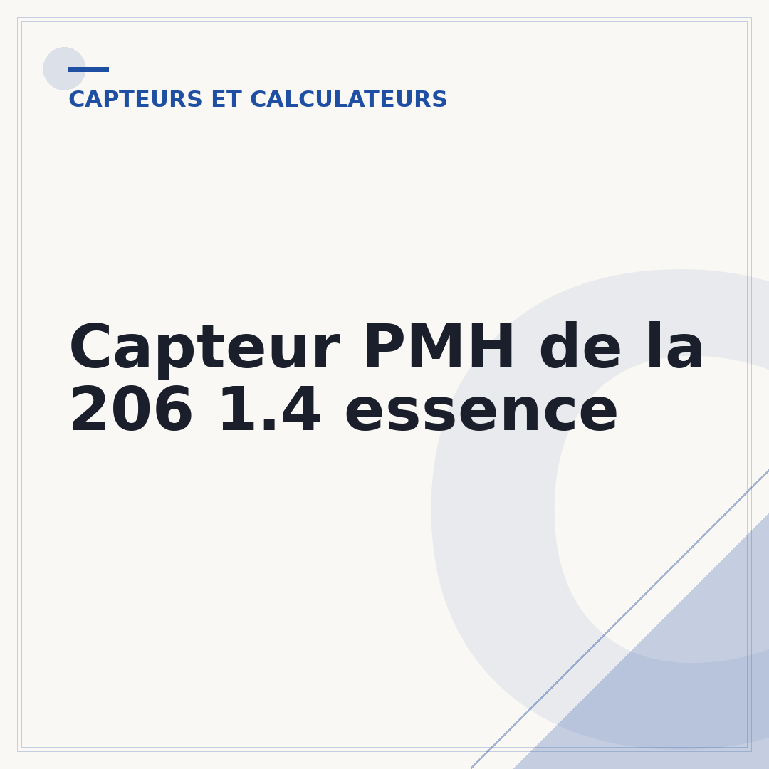Capteur PMH de la 206 1.4 essence