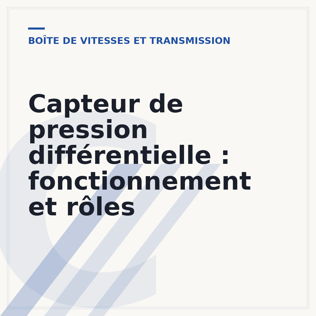 Capteur de pression différentielle : fonctionnement et rôles