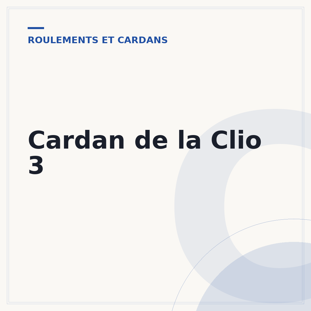 Cardan de la Clio 3
