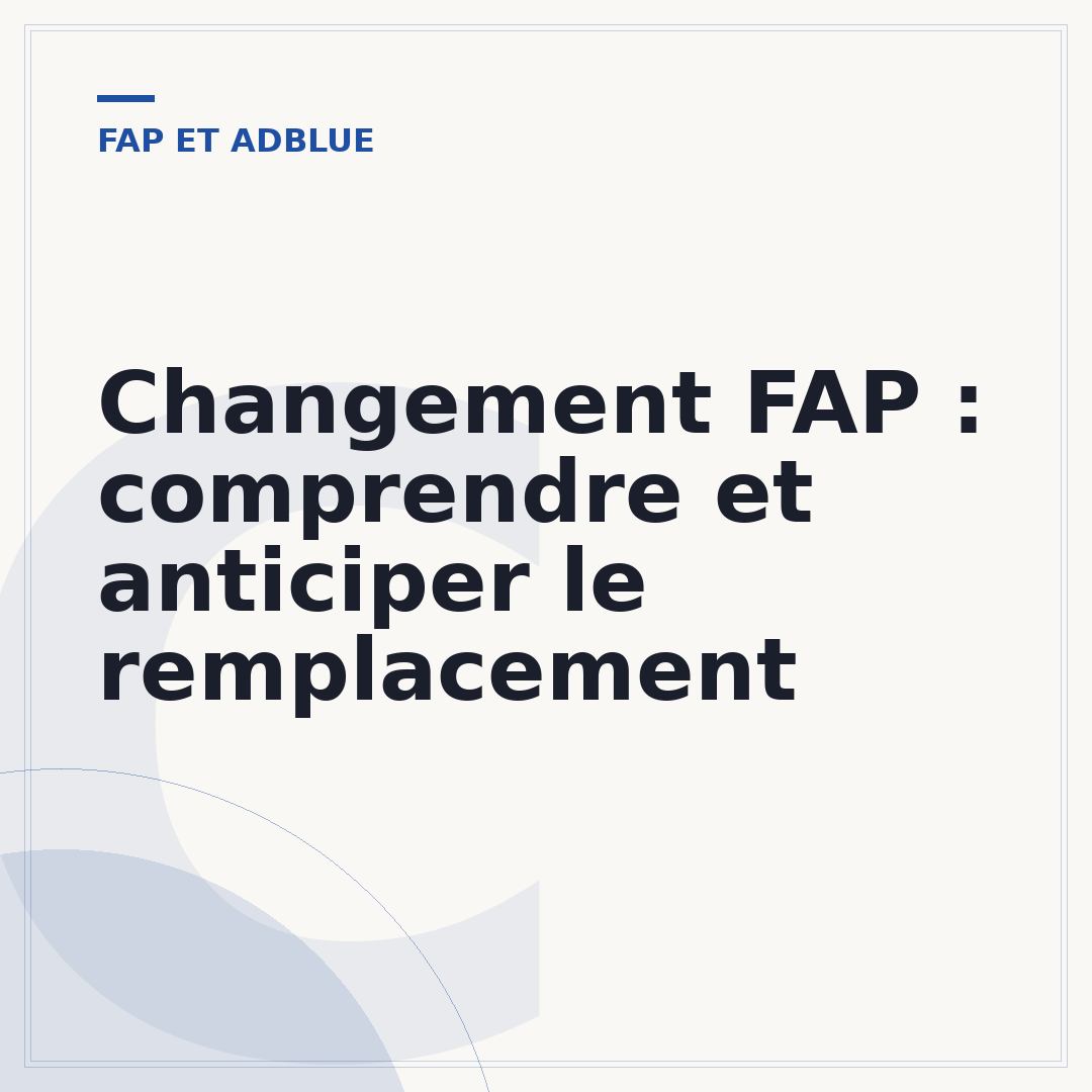 Changement FAP : comprendre et anticiper le remplacement