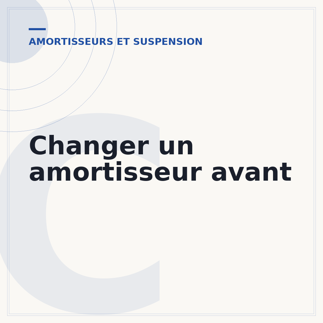 Changer un amortisseur avant