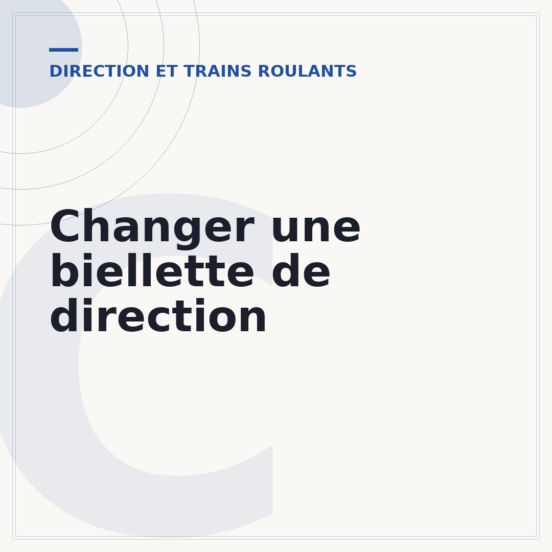 Changer une biellette de direction