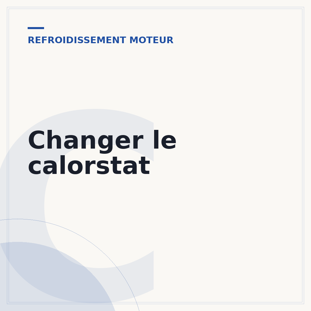 Changer le calorstat