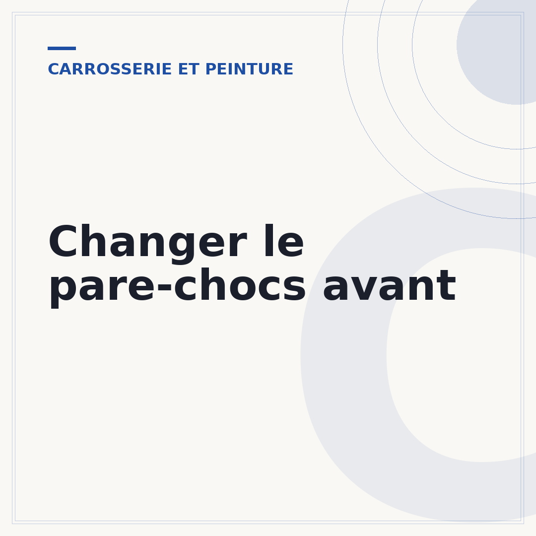 Changer le pare-chocs avant