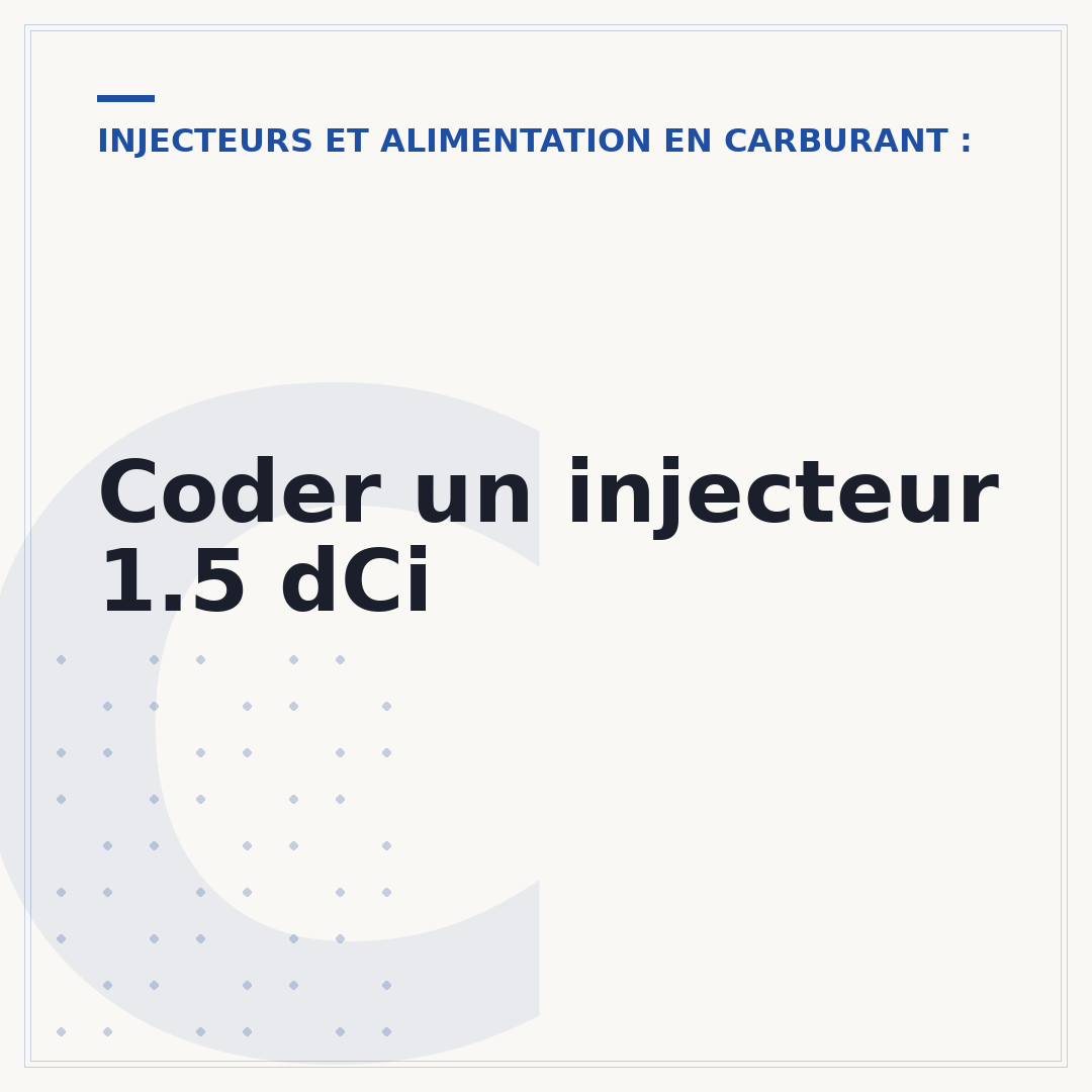 Coder un injecteur 1.5 dCi
