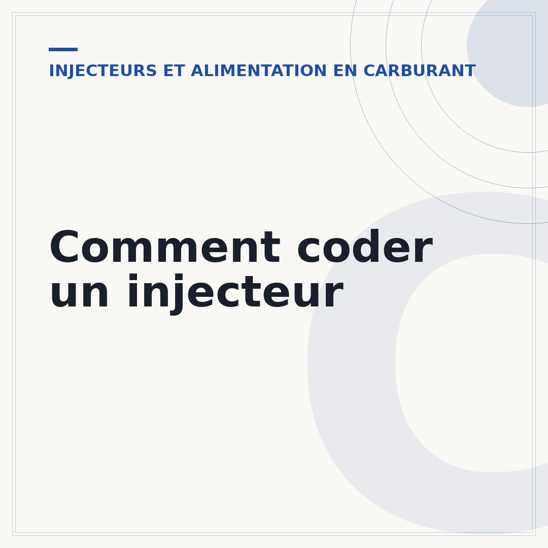 Comment coder un injecteur