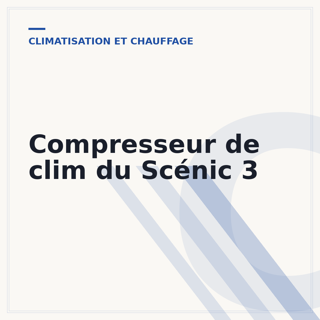 Compresseur de clim du Scénic 3
