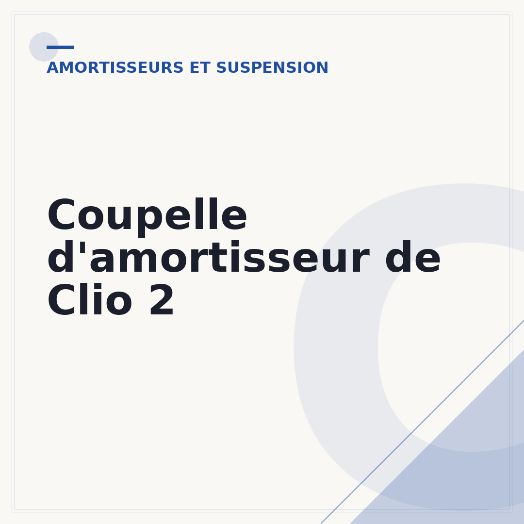 Coupelle d'amortisseur de Clio 2