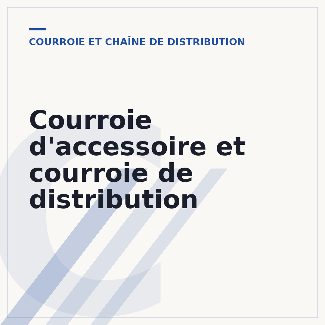 Courroie d'accessoire et courroie de distribution