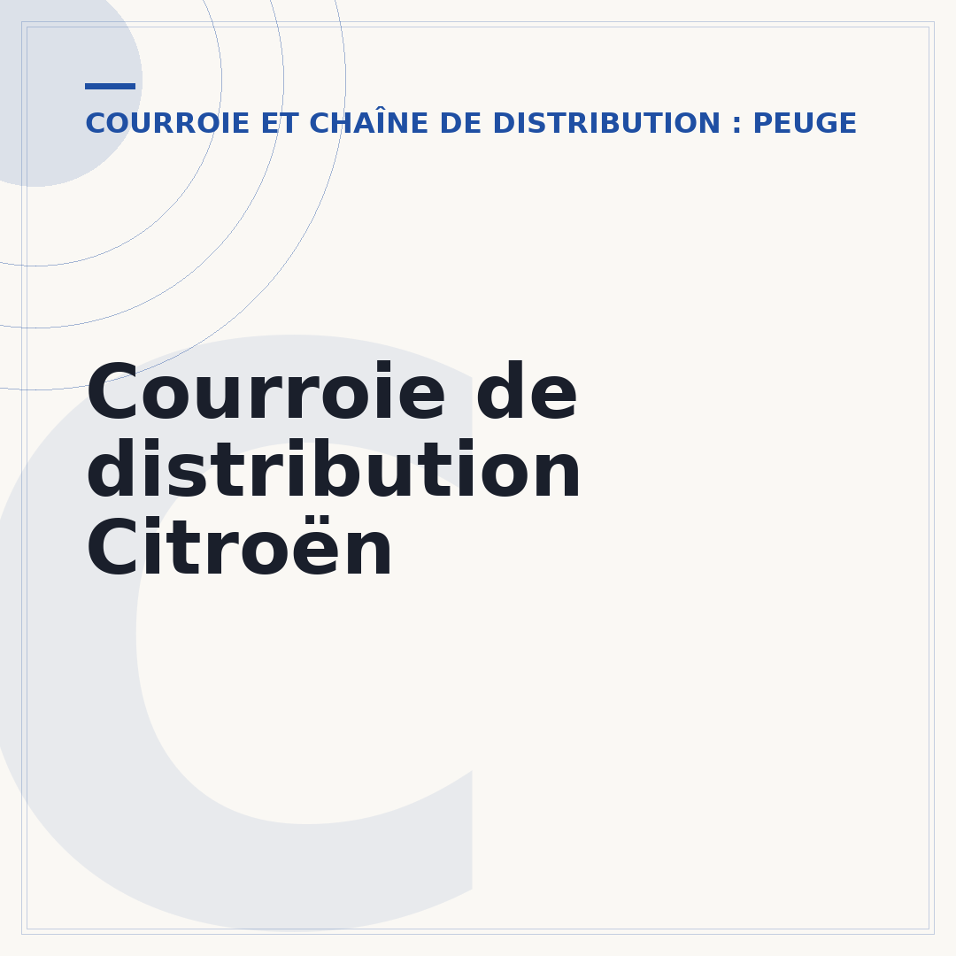 Courroie de distribution Citroën