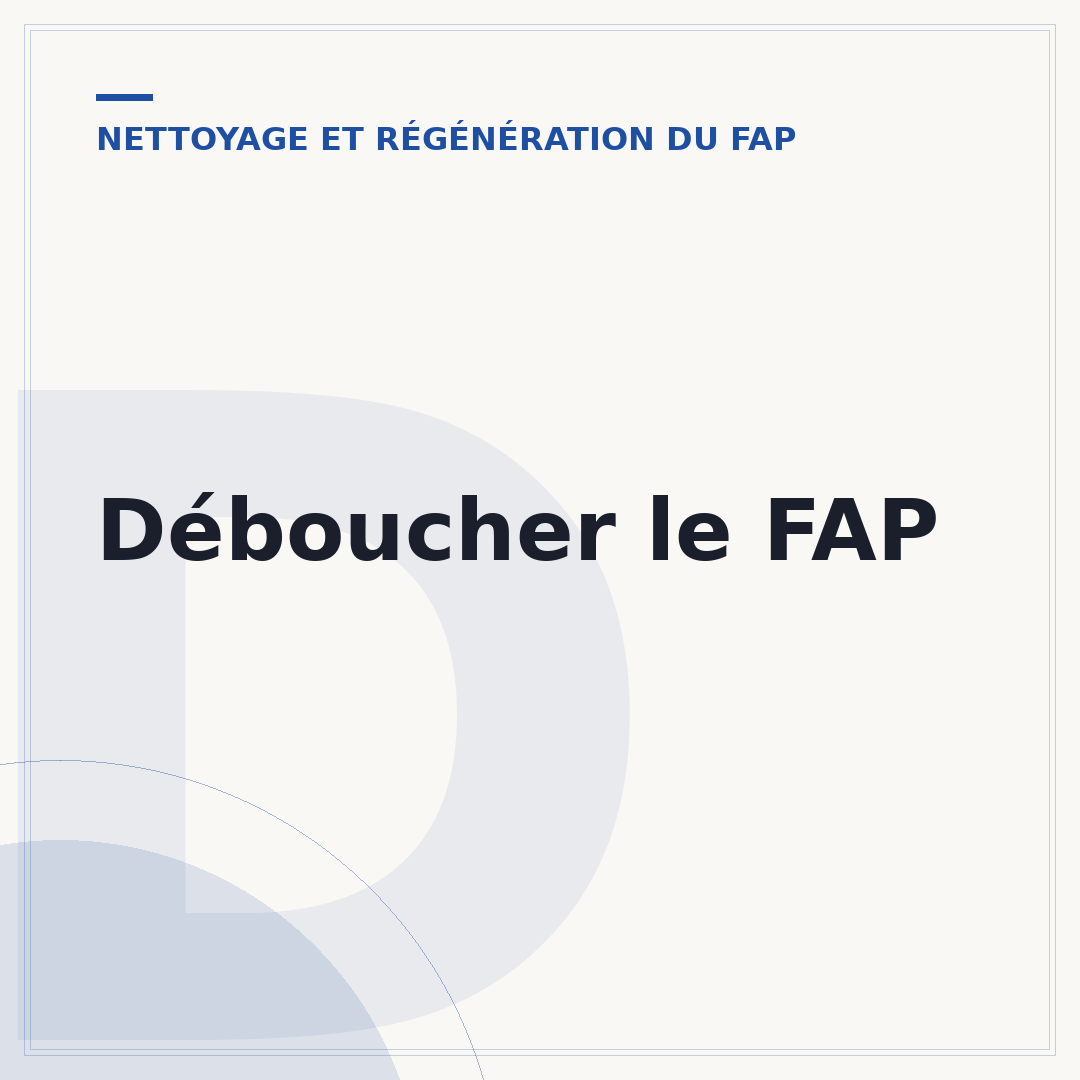 Déboucher le FAP