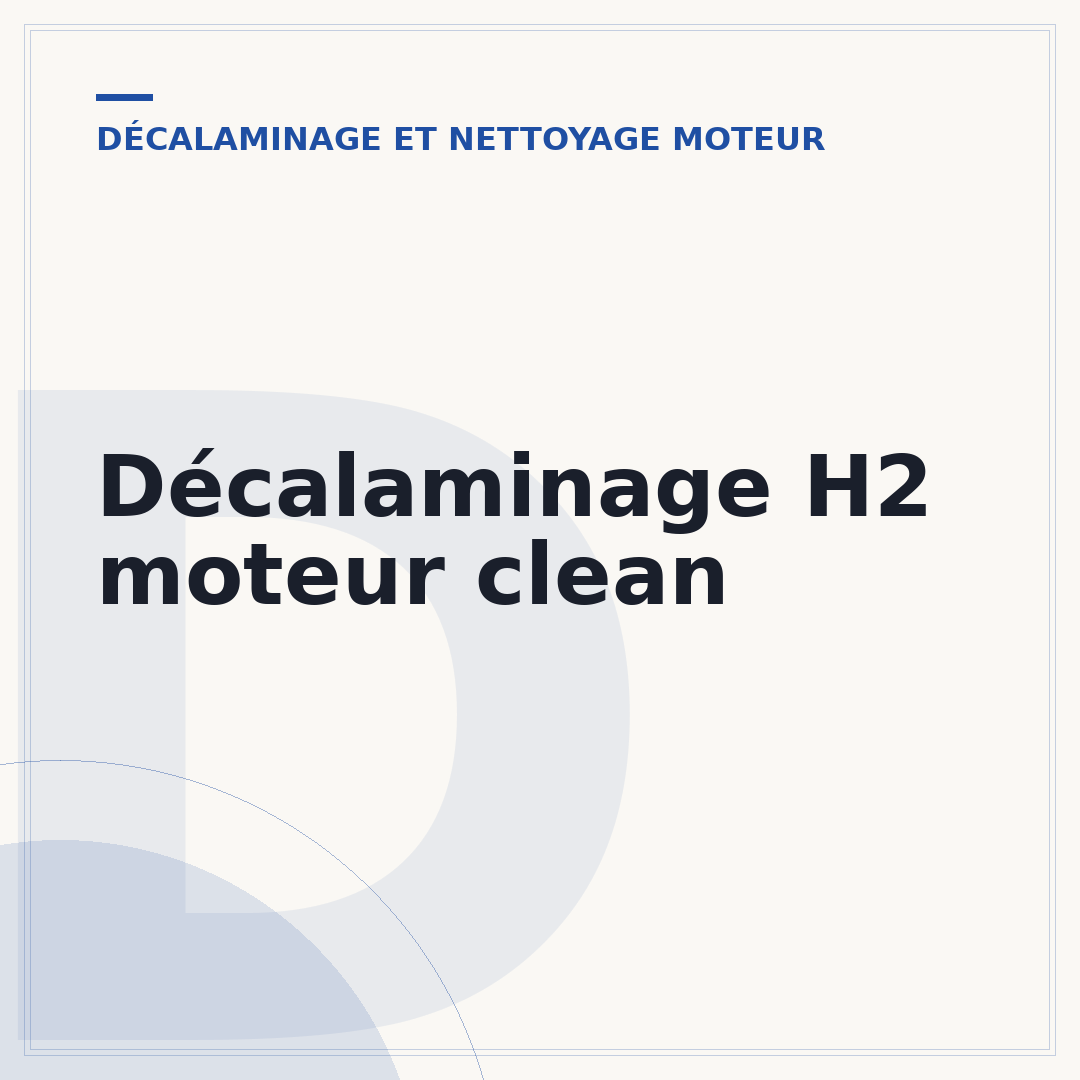 Décalaminage H2 moteur clean