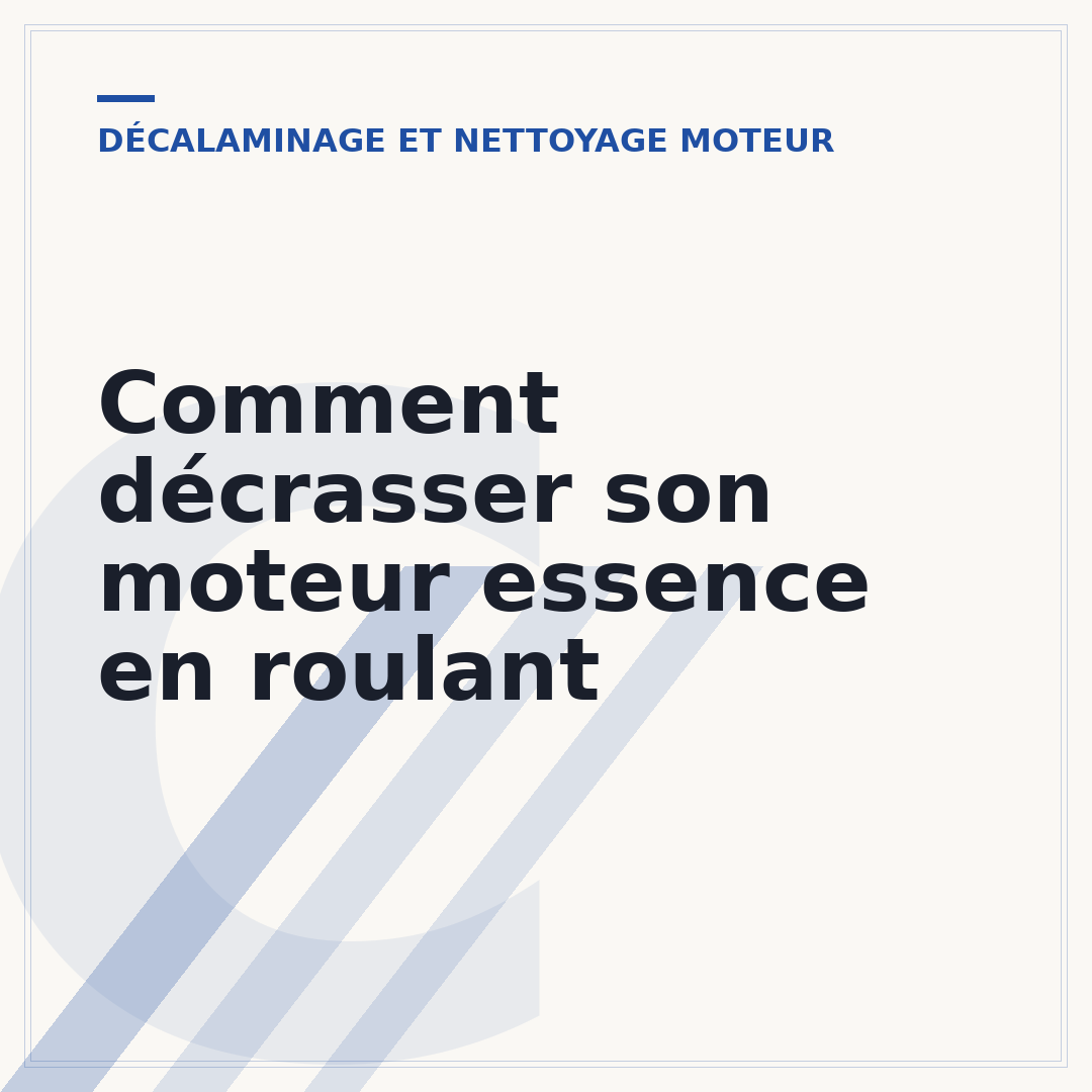 Comment décrasser son moteur essence en roulant
