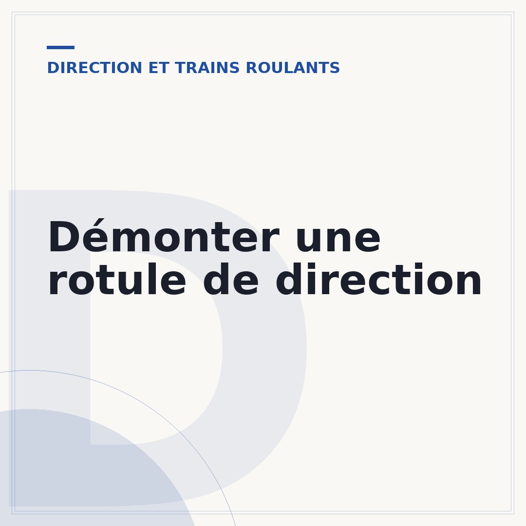 Démonter une rotule de direction