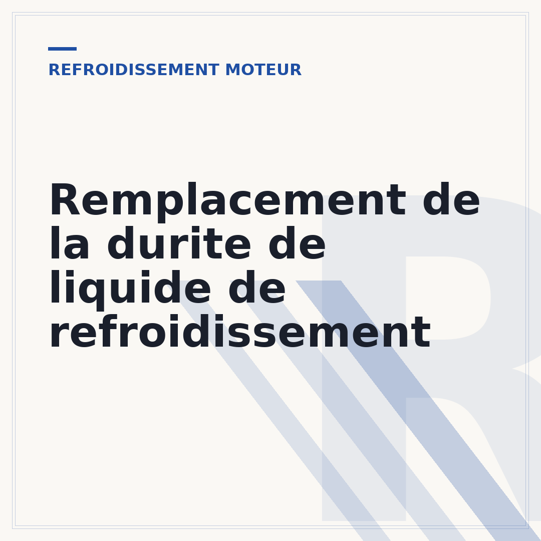 Remplacement de la durite de liquide de refroidissement